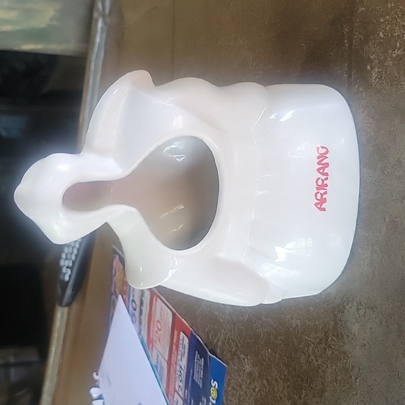 Vintag  Woman With Fan Ceramic Incense Holder - Picture 2 of 3